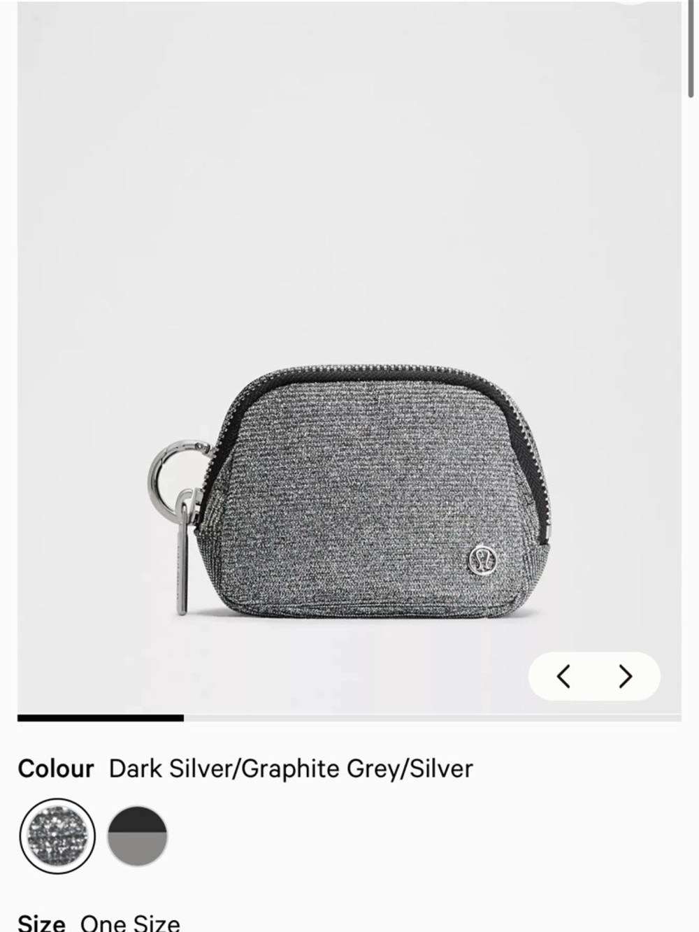 Lululemon Everywhere Belt Bag Nano - Dark Silver